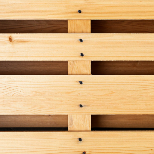 A forklift operator moving a stack of pallets in a warehouse.