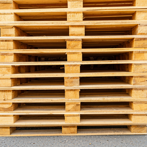 Close-up of wood grain on a pallet.
